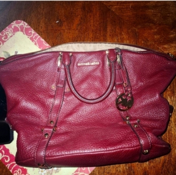 🍂🍁VINTAGE Michael Kors Bedford Legacy Convertible Satchel - Picture 7 of 8